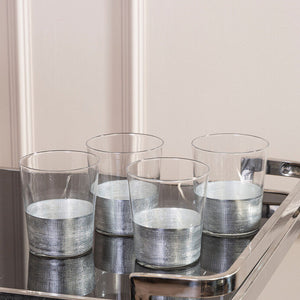 Set Of Four Apollo Clear Glass Tumblers