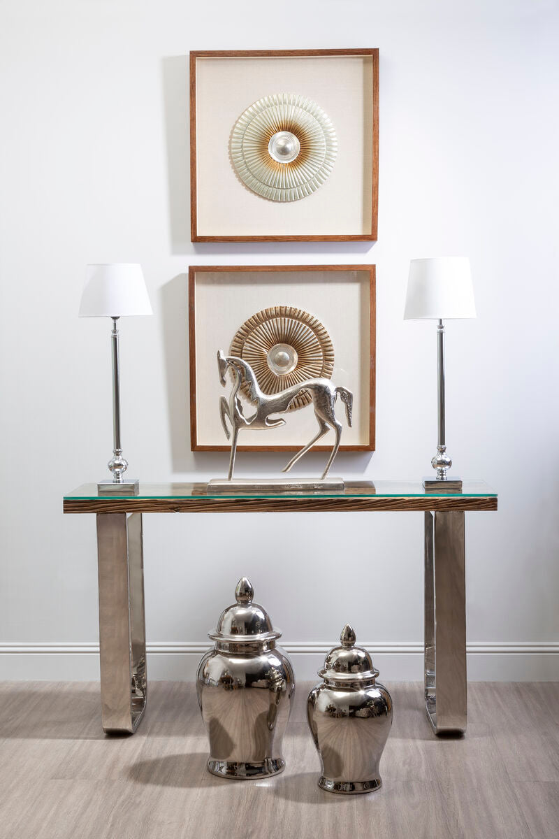 Kensington Townhouse Large Ceramic Silver Jar