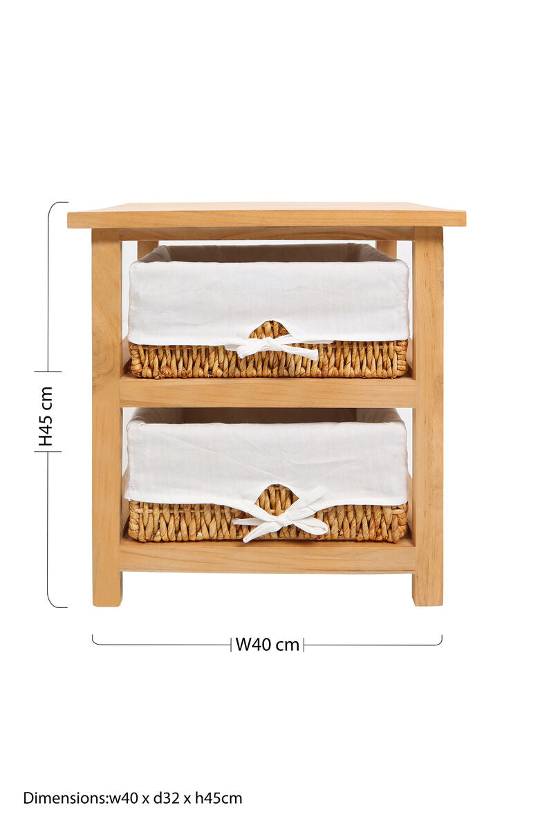 Honey 2 Maize Baskets Storage Unit