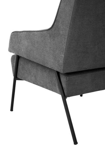 Henia Ash Velvet Chair - Image 7