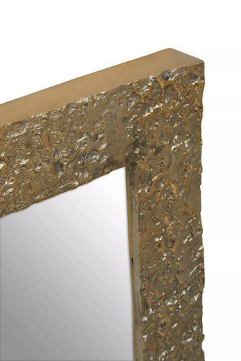 Akola Gold Finish Rectangular Wall Mirror