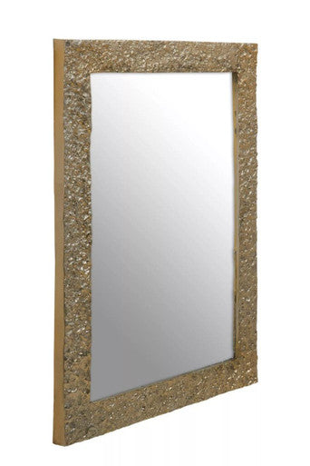 Akola Gold Finish Rectangular Wall Mirror