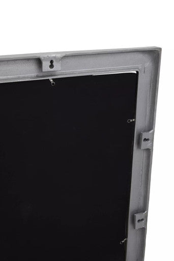 Akola Textured Silver Frame Rectangular Wall Mirror - Image 6