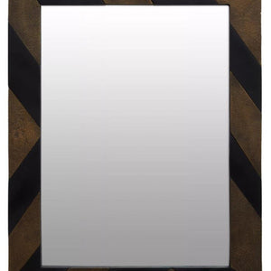 Black and Gold Wall Mirror | Aris