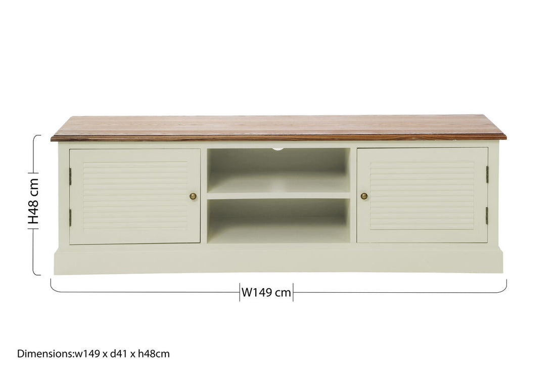 Dorset Cream Media Unit