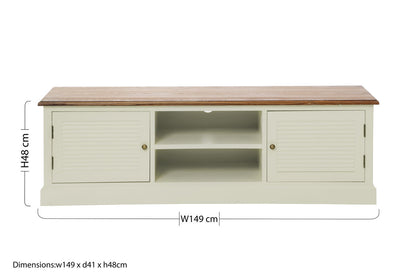 Dorset Cream Media Unit