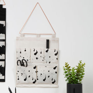 White Wall Hanging Pocket Organiser | Verti