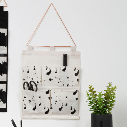 Verti White Wall Hanging Pocket Organiser