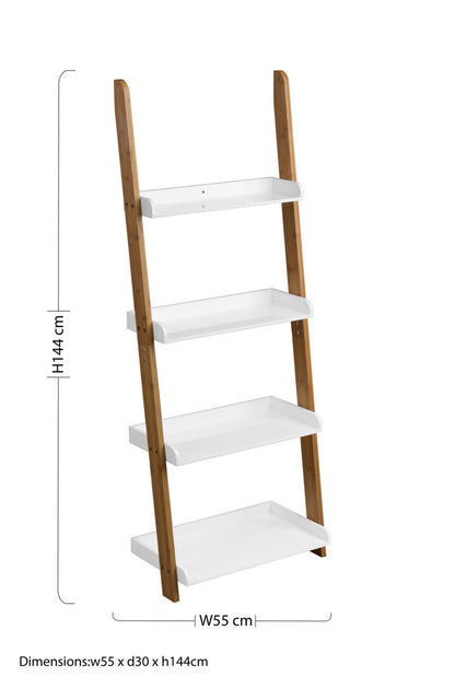 Nostra 4 Tier Shelf Ladder Unit