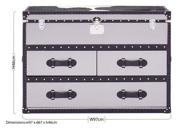 Kensington Townhouse Black And White Genuine Cowhide Coffee Table - Image 9