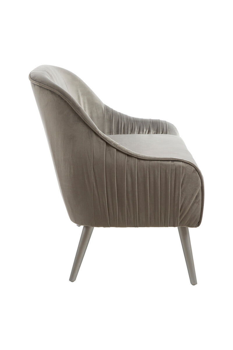 Grey Velvet Sofa, Louxor