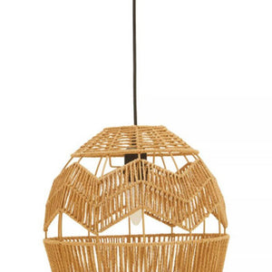 Natural Paper Rope Pendant Light | Jaya