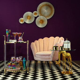 Frosted Deco Set Of 2 Gin Glasses