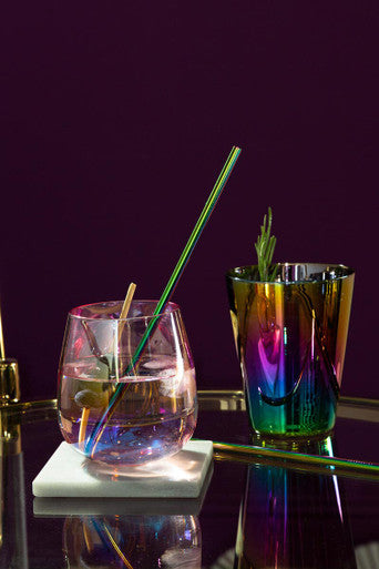 Frosted Deco Set Of 4 Tumbler Glasses